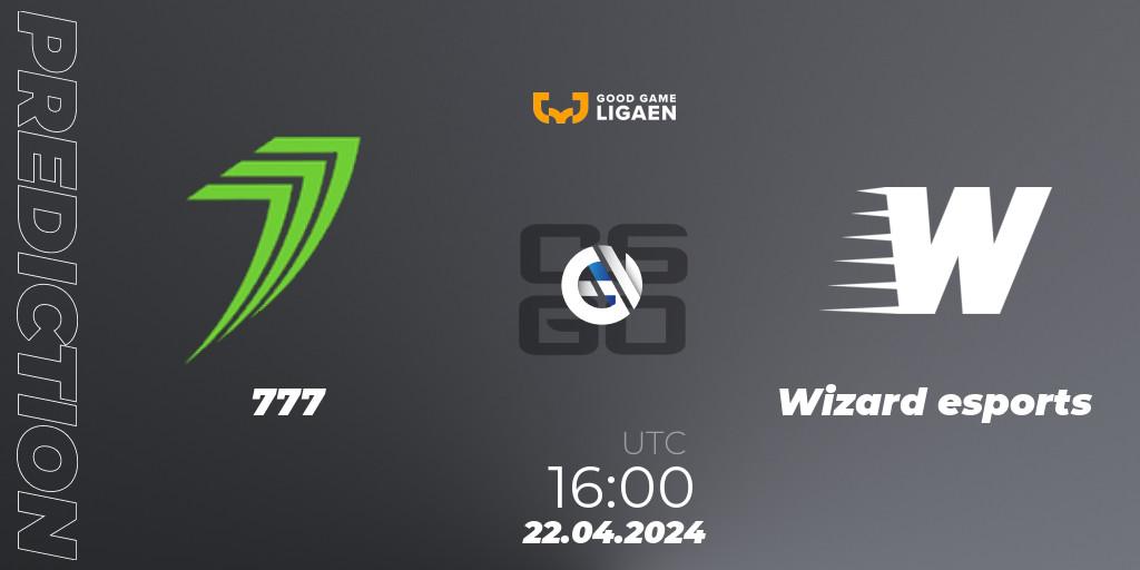 777 - Wizard esports: прогноз. 22.04.24, CS2 (CS:GO), Good Game-ligaen Spring 2024