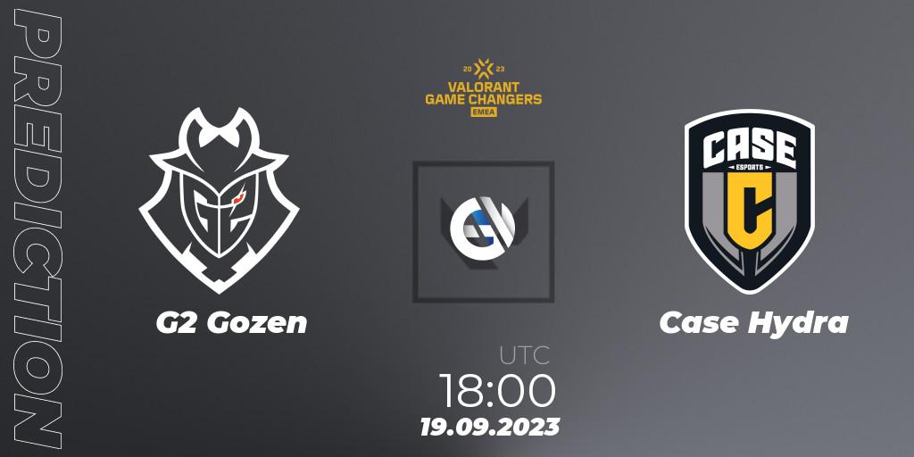 G2 Gozen - Case Hydra: прогноз. 19.09.2023 at 18:00, VALORANT, VCT 2023: Game Changers EMEA Stage 3 - Group Stage