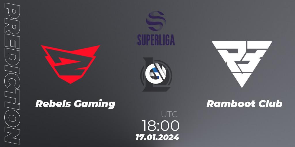Rebels Gaming - Ramboot Club: прогноз. 17.01.2024 at 18:00, LoL, Superliga Spring 2024 - Group Stage