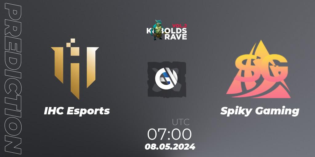 IHC Esports - Spiky Gaming: прогноз. 08.05.2024 at 07:00, Dota 2, Cringe Station Kobolds Rave 2