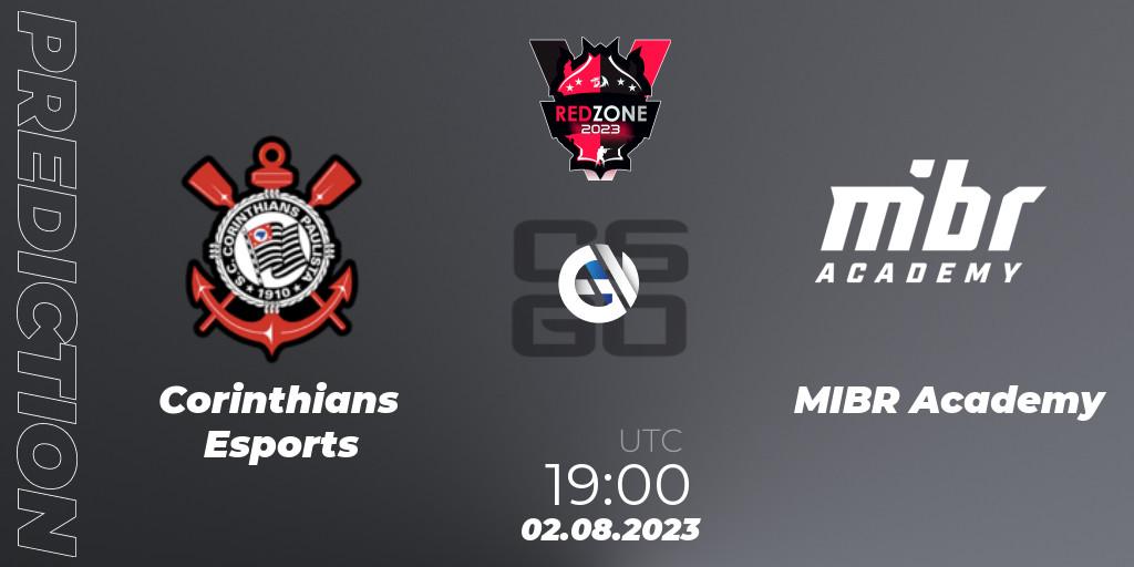 Corinthians Esports - MIBR Academy: прогноз. 02.08.2023 at 19:00, Counter-Strike (CS2), RedZone PRO League Season 5