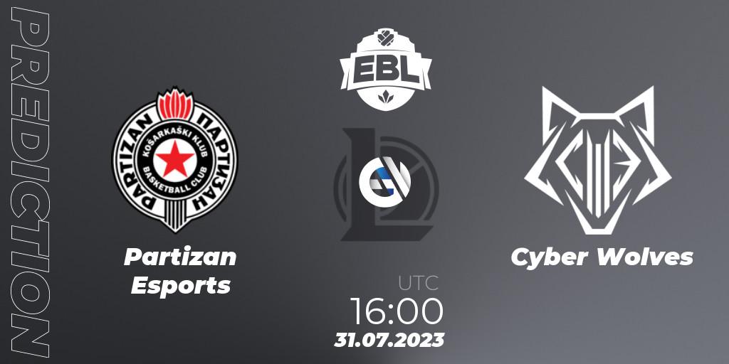 Partizan Esports - Cyber Wolves: прогноз. 31.07.23, LoL, Esports Balkan League Season 13