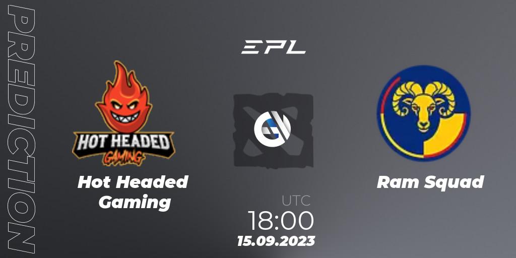 Hot Headed Gaming - Ram Squad: прогноз. 15.09.2023 at 15:03, Dota 2, European Pro League Season 12