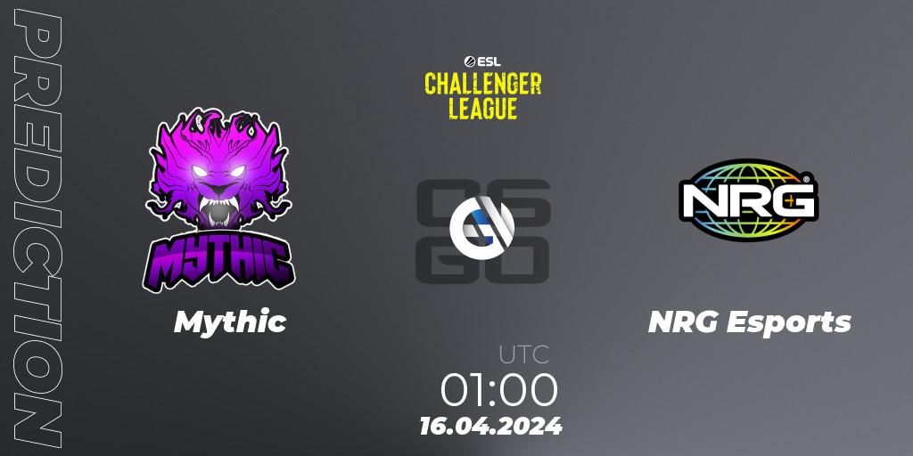Mythic - NRG Esports: прогноз. 16.04.24, CS2 (CS:GO), ESL Challenger League Season 47: North America
