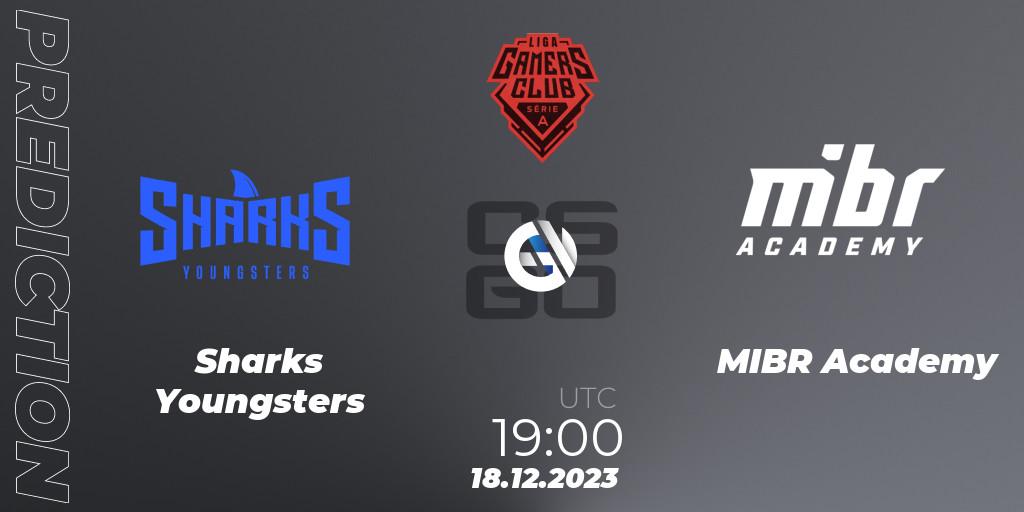 Sharks Youngsters - MIBR Academy: прогноз. 18.12.2023 at 19:00, Counter-Strike (CS2), Gamers Club Liga Série A: December 2023