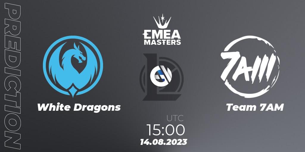 White Dragons - Team 7AM: прогноз. 14.08.23, LoL, EMEA Masters Summer 2023