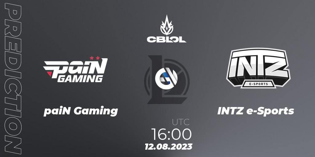 paiN Gaming - INTZ e-Sports: прогноз. 12.08.2023 at 16:00, LoL, CBLOL Split 2 2023 - Playoffs