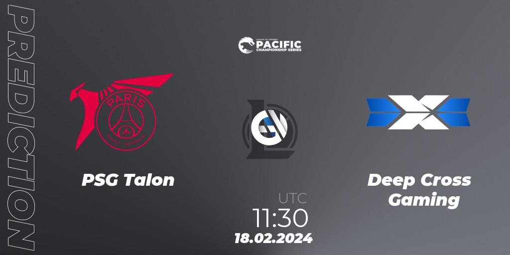 PSG Talon - Deep Cross Gaming: прогноз. 18.02.2024 at 11:30, LoL, PCS Spring 2024