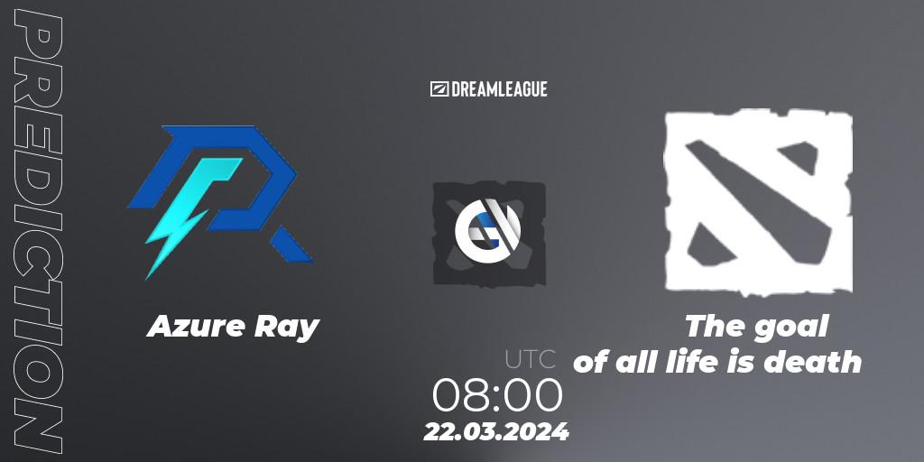Azure Ray - The goal of all life is death: прогноз. 22.03.2024 at 08:00, Dota 2, DreamLeague Season 23: China Closed Qualifier