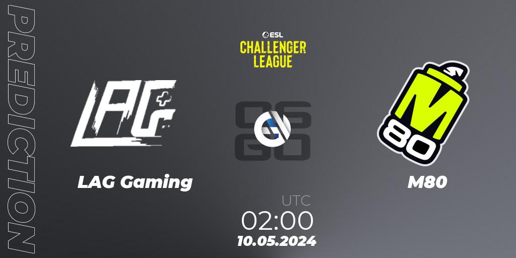 LAG Gaming - M80: прогноз. 10.05.2024 at 02:00, Counter-Strike (CS2), ESL Challenger League Season 47: North America