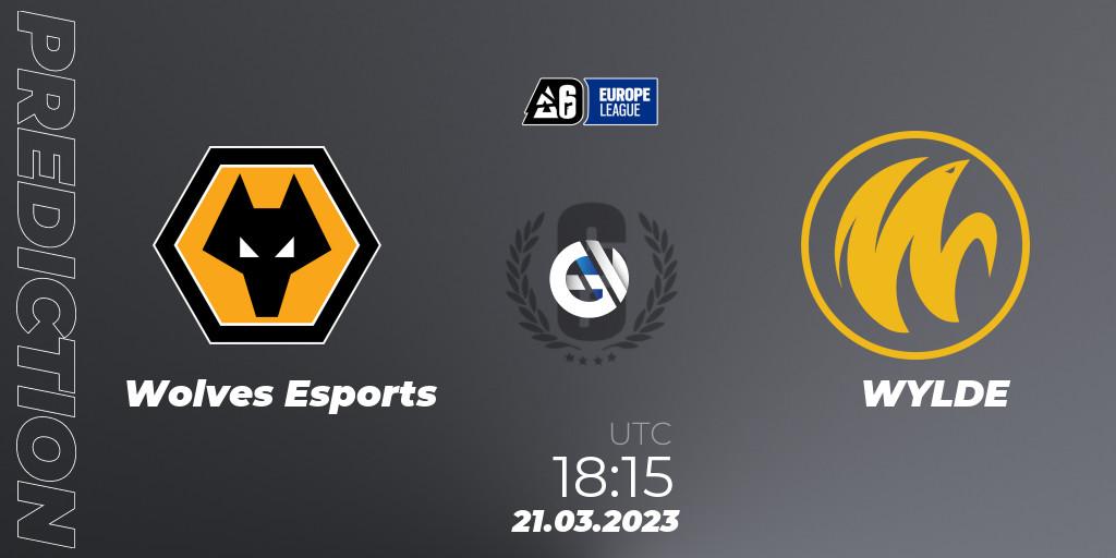 Wolves Esports - WYLDE: прогноз. 21.03.2023 at 18:15, Rainbow Six, Europe League 2023 - Stage 1