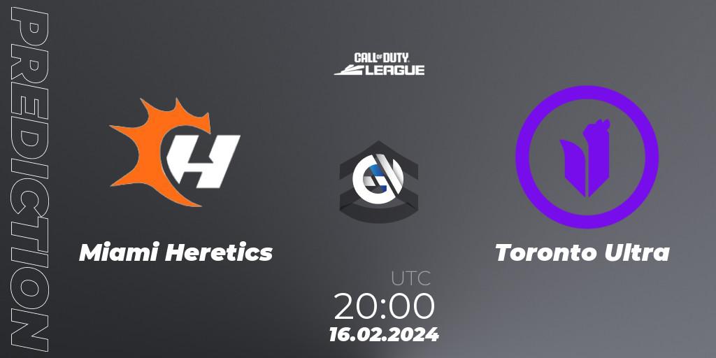 Miami Heretics - Toronto Ultra: прогноз. 16.02.2024 at 20:00, Call of Duty, Call of Duty League 2024: Stage 2 Major Qualifiers