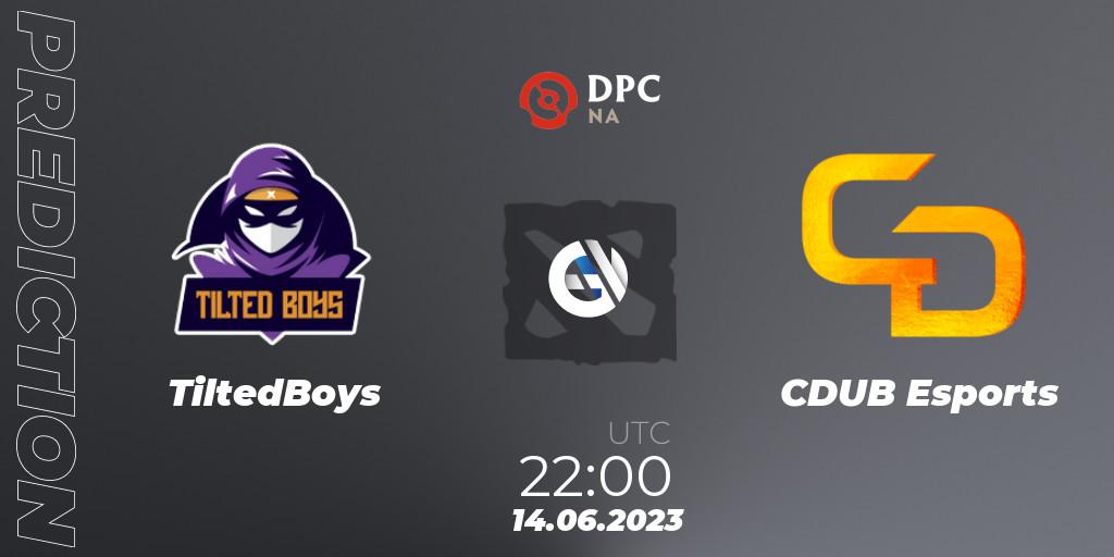 TiltedBoys - CDUB Esports: прогноз. 14.06.2023 at 21:55, Dota 2, DPC 2023 Tour 3: NA Division II (Lower)