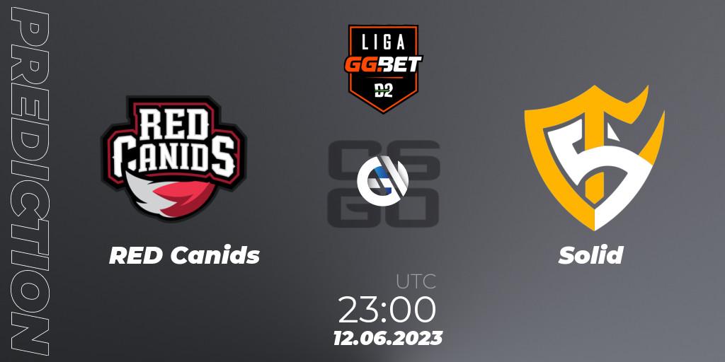 RED Canids - Solid: прогноз. 12.06.23, CS2 (CS:GO), Dust2 Brasil Liga Season 1