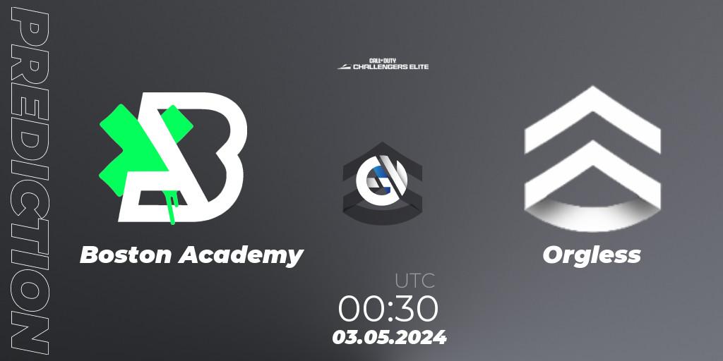 Boston Academy - Orgless: прогноз. 03.05.2024 at 00:30, Call of Duty, Call of Duty Challengers 2024 - Elite 2: NA