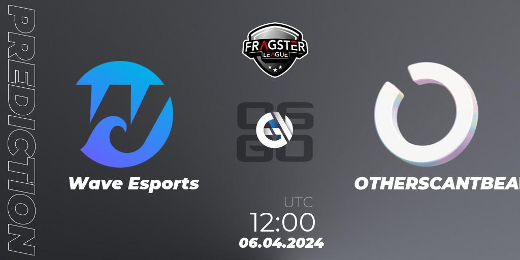 Wave Esports - OTHERSCANTBEAT: прогноз. 06.04.2024 at 12:00, Counter-Strike (CS2), Fragster League Season 5: Relegation