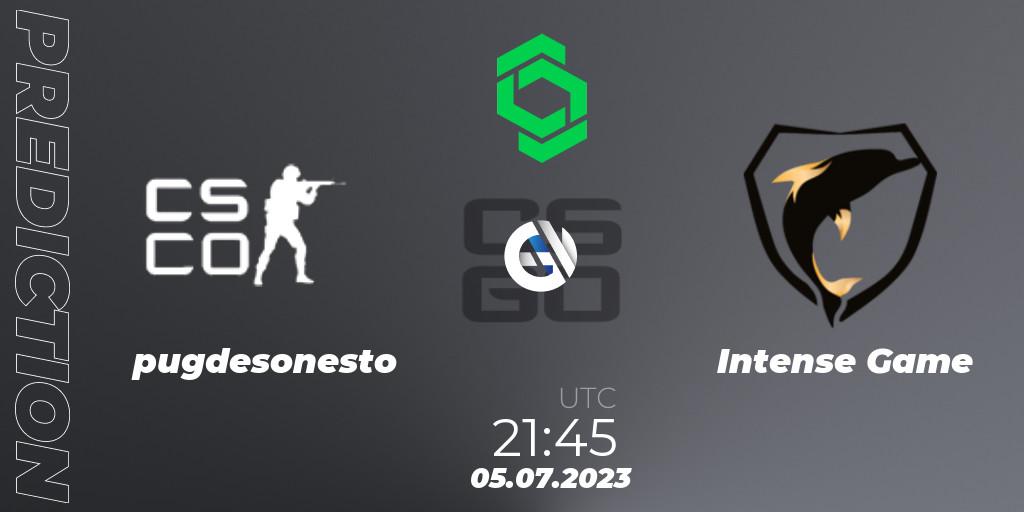 pugdesonesto - Intense Game: прогноз. 05.07.2023 at 21:45, Counter-Strike (CS2), CCT South America Series #8: Closed Qualifier