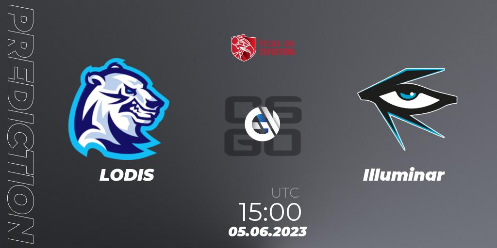 LODIS - Illuminar: прогноз. 05.06.23, CS2 (CS:GO), Polish Esports League 2023 Split 2