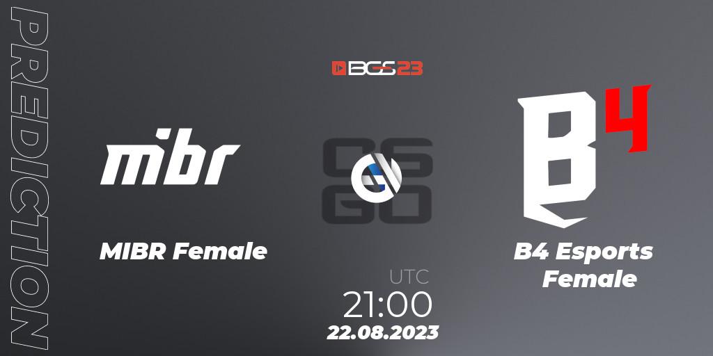 MIBR Female - B4 Esports Female: прогноз. 22.08.23, CS2 (CS:GO), BGS Esports 2023 Female: Online Stage