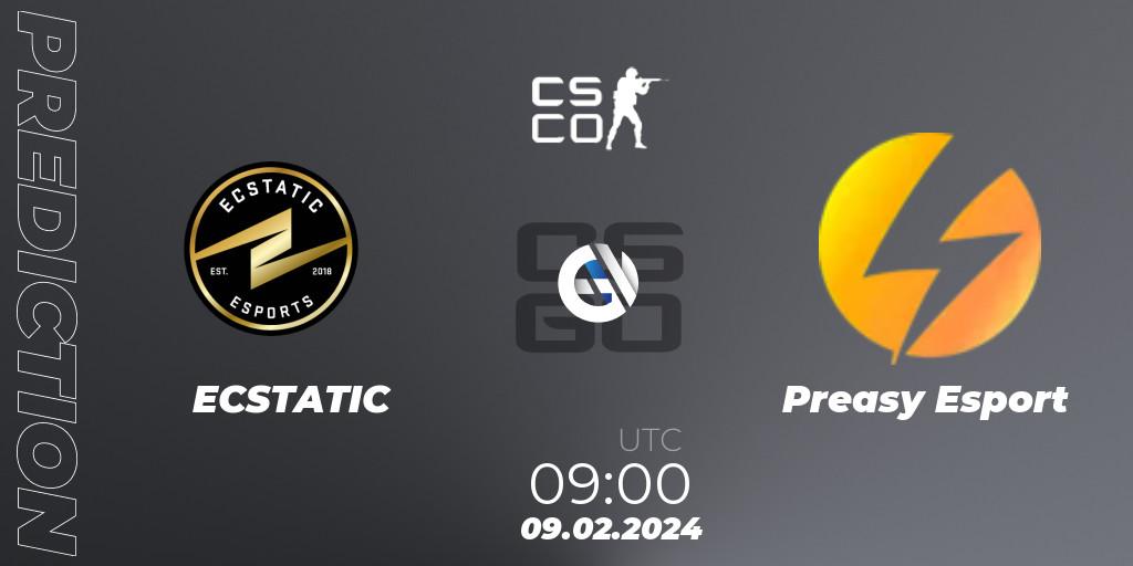 ECSTATIC - Preasy Esport: прогноз. 09.02.24, CS2 (CS:GO), European Pro League Season 13