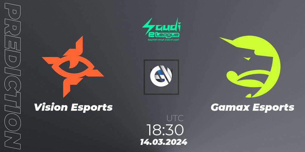 Vision Esports - Gamax Esports: прогноз. 14.03.2024 at 18:30, VALORANT, Saudi eLeague 2024: Major 1