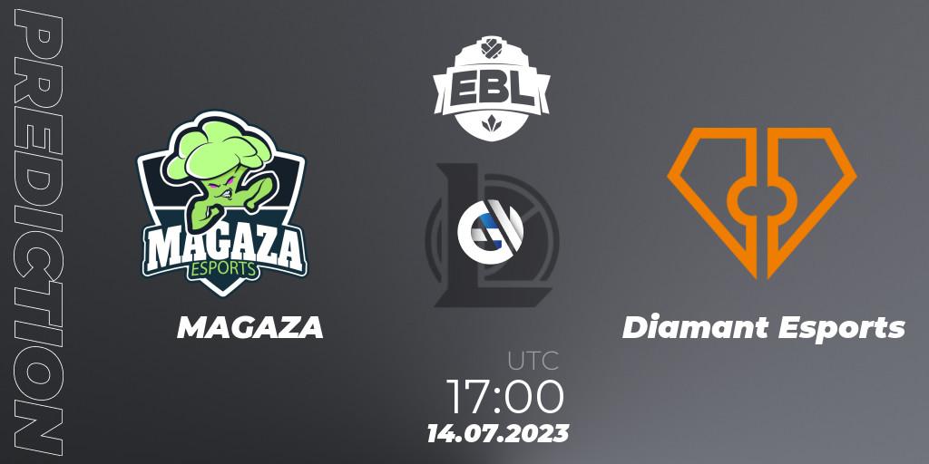 MAGAZA - Diamant Esports: прогноз. 14.07.2023 at 17:00, LoL, Esports Balkan League Season 13