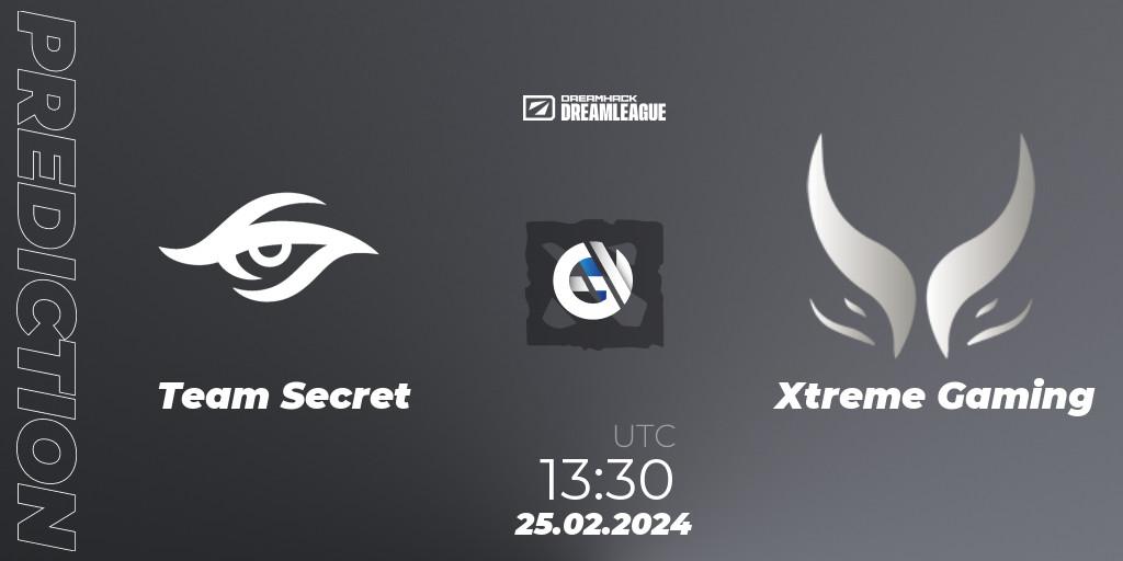 Team Secret - Xtreme Gaming: прогноз. 25.02.24, Dota 2, DreamLeague Season 22