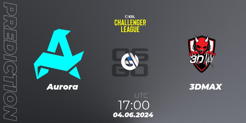Aurora - 3DMAX: прогноз. 04.06.2024 at 17:00, Counter-Strike (CS2), ESL Challenger League Season 47: Europe