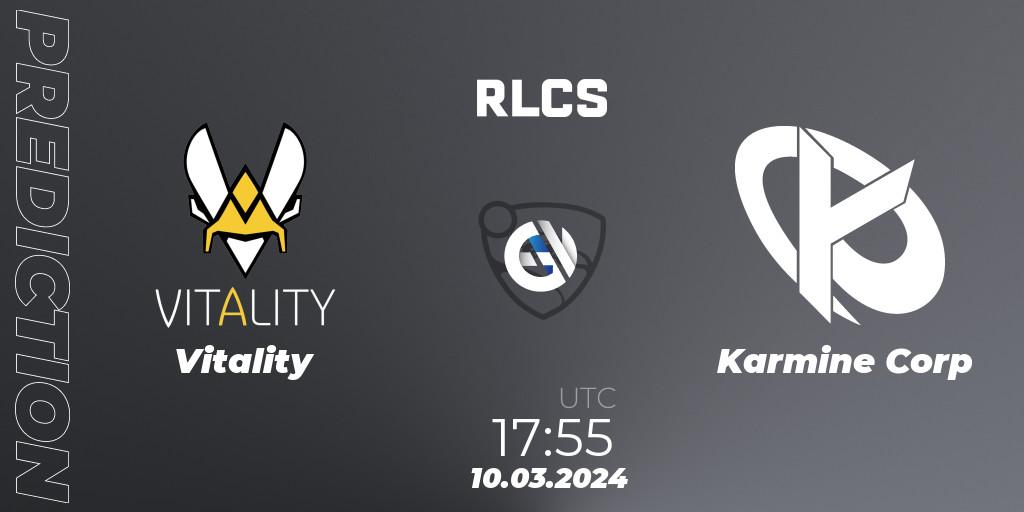 Vitality - Karmine Corp: прогноз. 10.03.24, Rocket League, RLCS 2024 - Major 1: Europe Open Qualifier 3