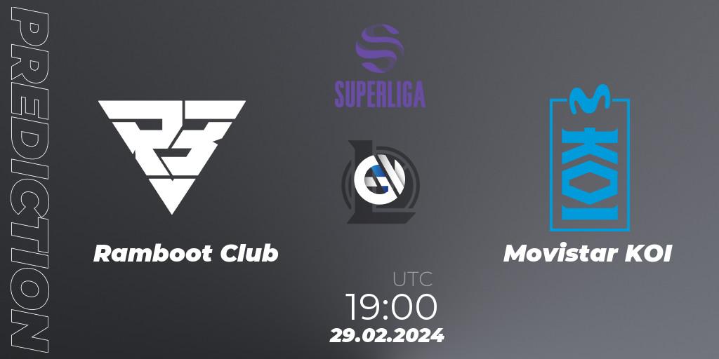 Ramboot Club - Movistar KOI: прогноз. 29.02.2024 at 19:00, LoL, Superliga Spring 2024 - Group Stage