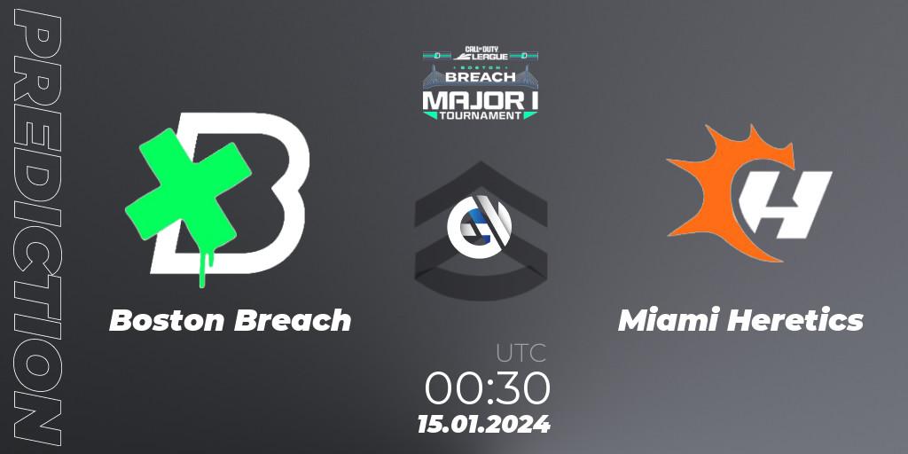 Boston Breach - Miami Heretics: прогноз. 15.01.2024 at 00:30, Call of Duty, Call of Duty League 2024: Stage 1 Major Qualifiers