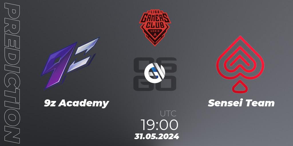 9z Academy - Sensei Team: прогноз. 31.05.2024 at 20:45, Counter-Strike (CS2), Gamers Club Liga Série A: May 2024
