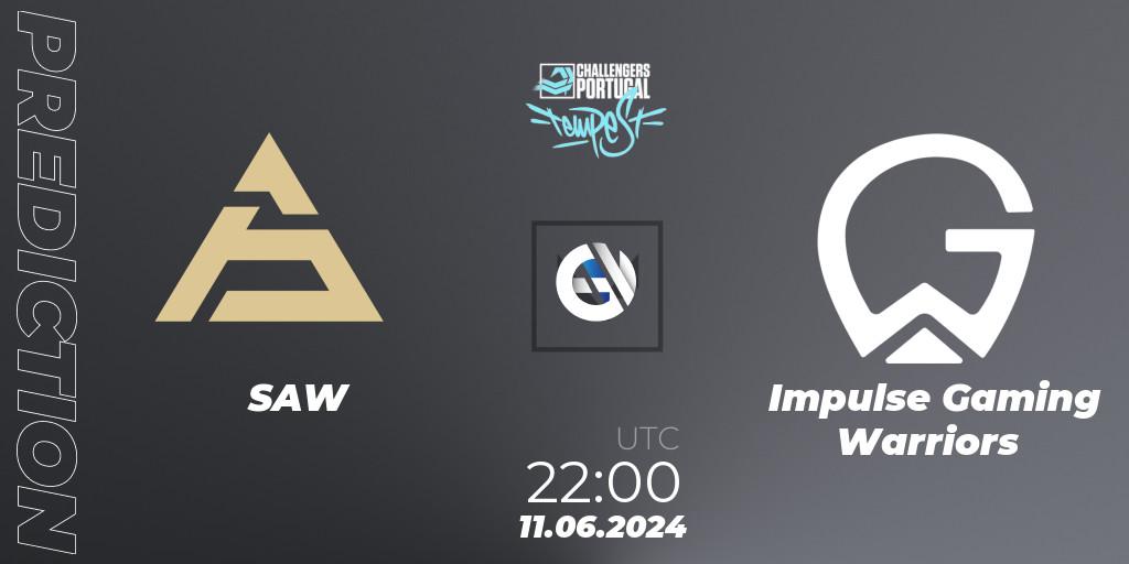 SAW - Impulse Gaming Warriors: прогноз. 11.06.2024 at 21:00, VALORANT, VALORANT Challengers 2024 Portugal: Tempest Split 2