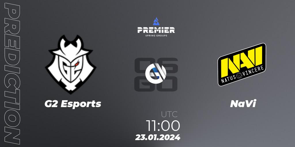 G2 Esports - NaVi: прогноз. 23.01.2024 at 11:00, Counter-Strike (CS2), BLAST Premier: Spring Groups 2024