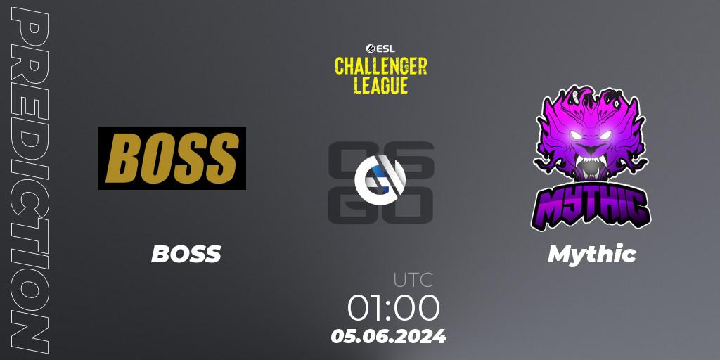 BOSS - Mythic: прогноз. 05.06.2024 at 01:00, Counter-Strike (CS2), ESL Challenger League Season 47: North America