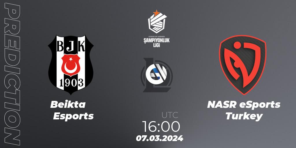 Beşiktaş Esports - NASR eSports Turkey: прогноз. 07.03.24, LoL, TCL Winter 2024