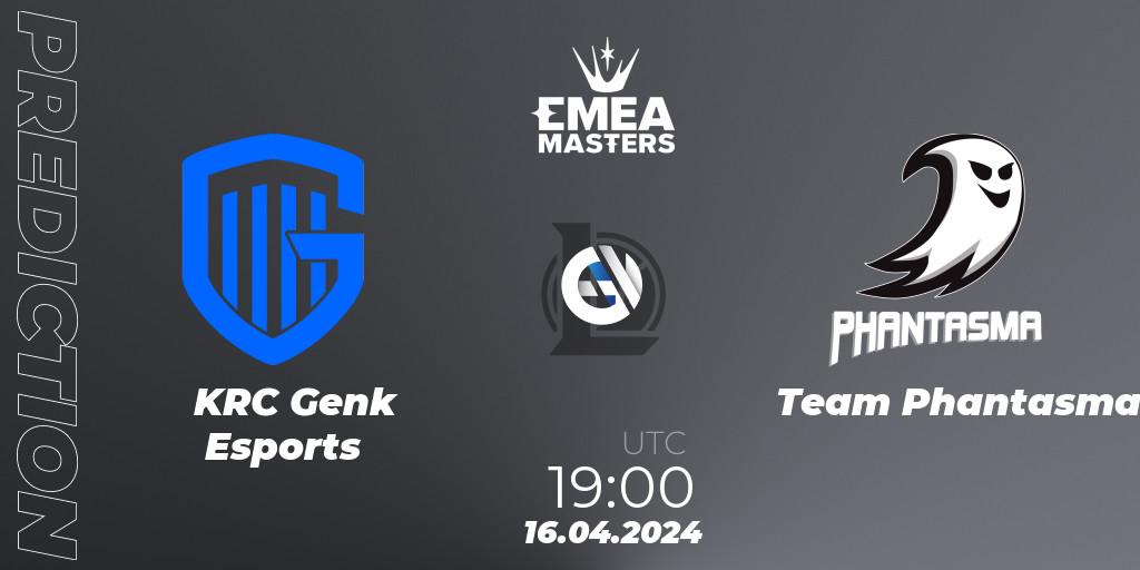 KRC Genk Esports - Team Phantasma: прогноз. 16.04.2024 at 19:00, LoL, EMEA Masters Spring 2024 - Play-In