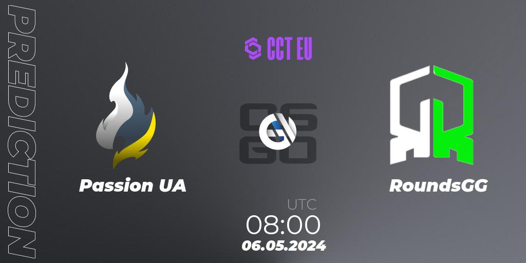 Passion UA - RoundsGG: прогноз. 06.05.2024 at 08:00, Counter-Strike (CS2), CCT Season 2 European Series #3 Play-In
