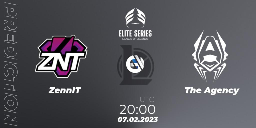 ZennIT - The Agency: прогноз. 07.02.2023 at 20:00, LoL, Elite Series Spring 2023 - Group Stage