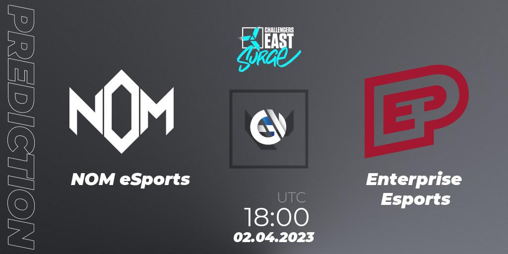 NOM eSports - Enterprise Esports: прогноз. 02.04.23, VALORANT, VALORANT Challengers 2023 East: Surge Split 2