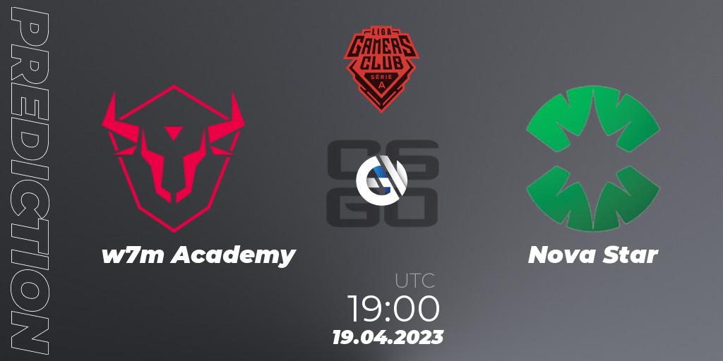 w7m Academy - Nova Star: прогноз. 19.04.23, CS2 (CS:GO), Gamers Club Liga Série A: April 2023