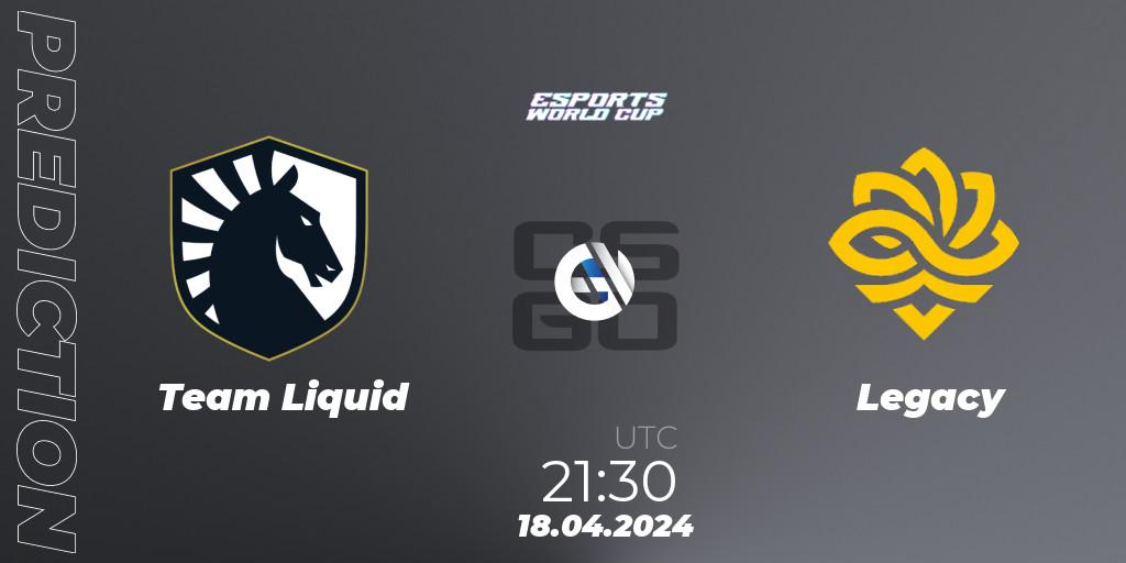 Team Liquid - Legacy: прогноз. 18.04.24, CS2 (CS:GO), Esports World Cup 2024: North American Closed Qualifier
