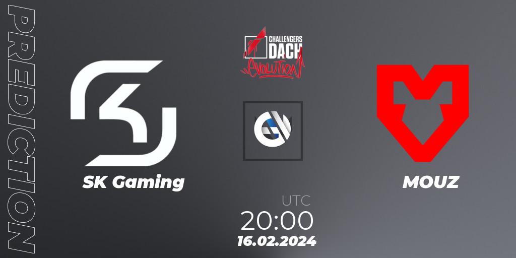 SK Gaming - MOUZ: прогноз. 16.02.2024 at 20:00, VALORANT, VALORANT Challengers 2024 DACH: Evolution Split 1