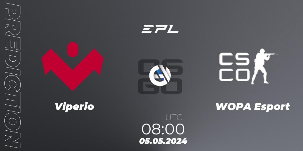 Viperio - WOPA Esport: прогноз. 05.05.2024 at 08:00, Counter-Strike (CS2), European Pro League Season 17: Division 2