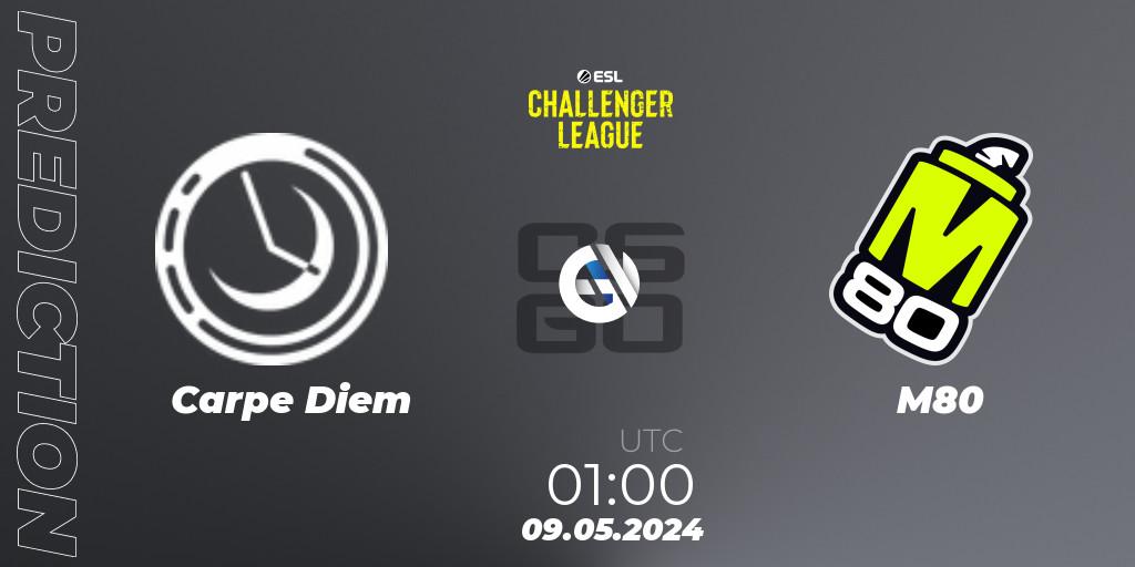 Carpe Diem - M80: прогноз. 09.05.2024 at 01:00, Counter-Strike (CS2), ESL Challenger League Season 47: North America