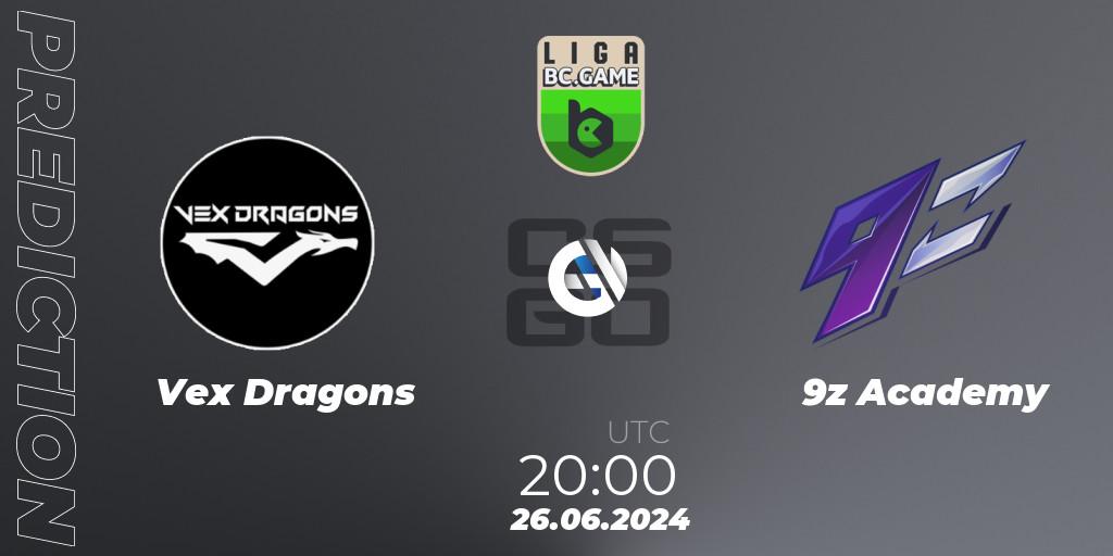 Vex Dragons - 9z Academy: прогноз. 26.06.2024 at 20:00, Counter-Strike (CS2), Dust2 Brasil Liga Season 3: Division 2