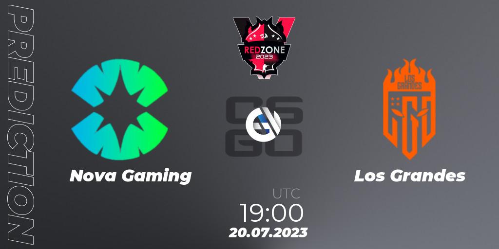 Nova Gaming - Los Grandes: прогноз. 20.07.2023 at 19:00, Counter-Strike (CS2), RedZone PRO League Season 5