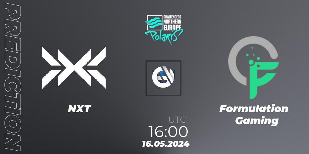 NXT - Formulation Gaming: прогноз. 16.05.2024 at 16:00, VALORANT, VALORANT Challengers 2024 Northern Europe: Polaris Split 2