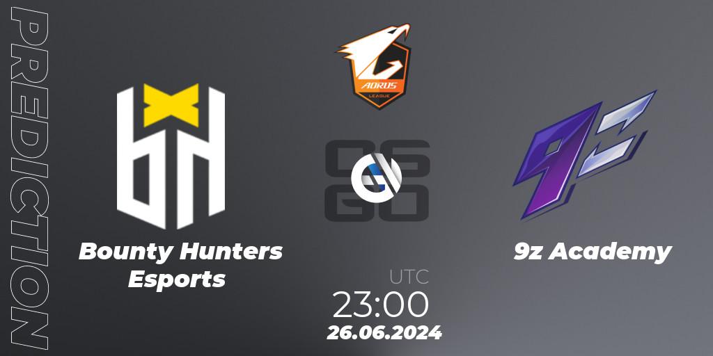 Bounty Hunters Esports - 9z Academy: прогноз. 26.06.2024 at 23:00, Counter-Strike (CS2), Aorus League 2024 Season 1: Brazil