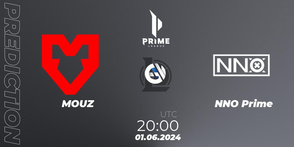 MOUZ - NNO Prime: прогноз. 01.06.2024 at 20:00, LoL, Prime League Summer 2024